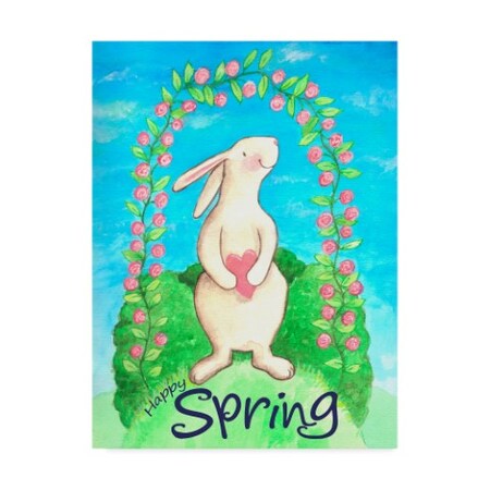 Melinda Hipsher 'Happy Spring Bunny' Canvas Art,18x24